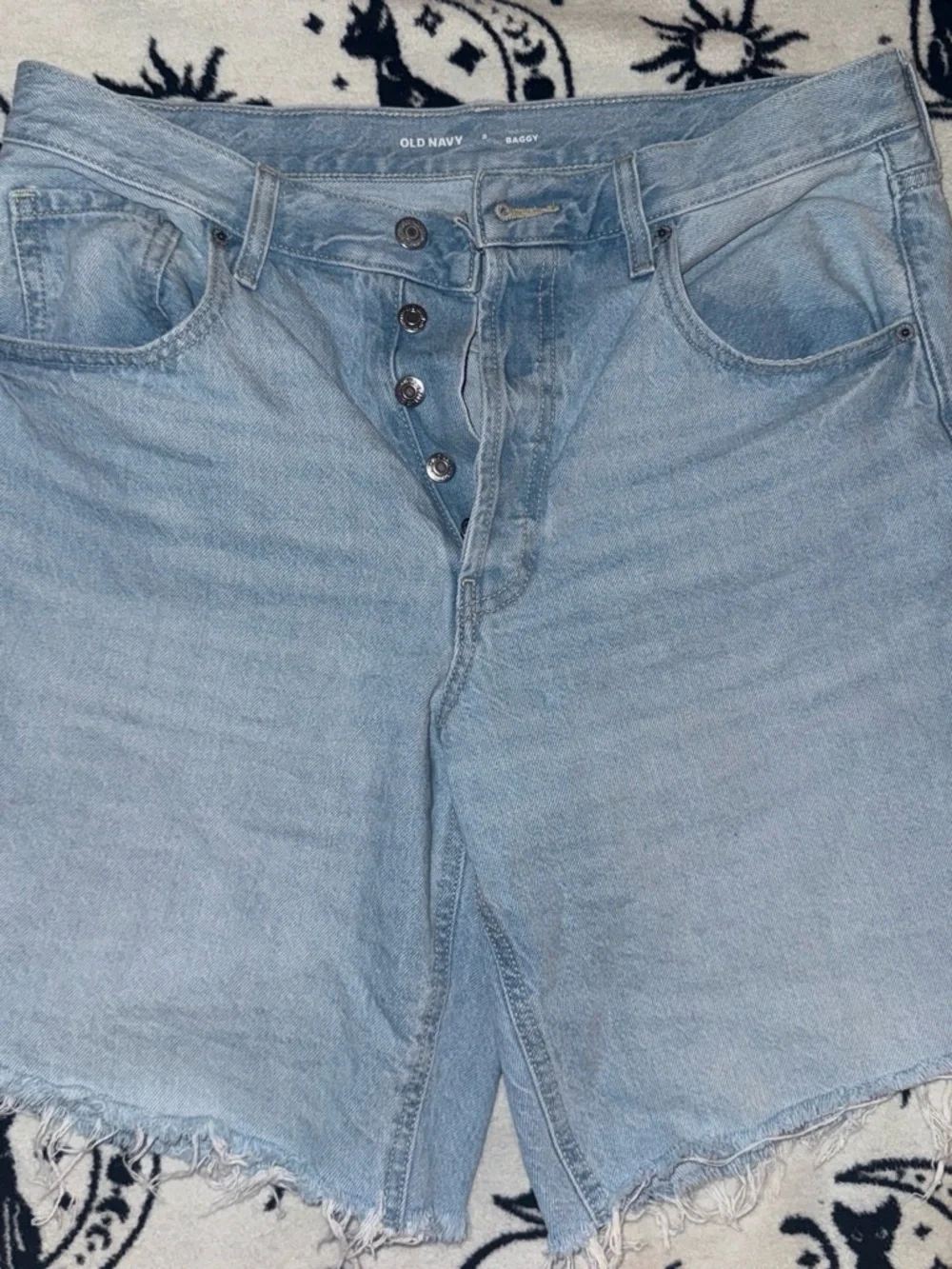 Old Navy Light Wash Denim Baggy Shorts